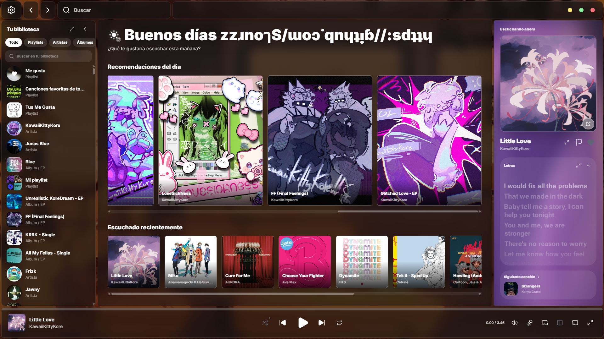 Vista previa del tema Cristalizado